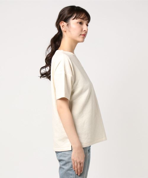 Champion（チャンピオン）の「【Champion/チャンピオン】レディース アクティブスタイル Wrap-Air ショートスリーブシャツ（Tシャツ/カットソー・レディース・ネイビー/グレー/オフホワイト・LARGE/MEDIUM）」の4枚目の写真