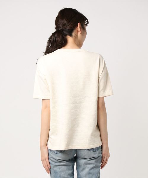 Champion（チャンピオン）の「【Champion/チャンピオン】レディース アクティブスタイル Wrap-Air ショートスリーブシャツ（Tシャツ/カットソー・レディース・ネイビー/グレー/オフホワイト・LARGE/MEDIUM）」の5枚目の写真