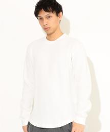 green label relaxing | SC ローゲージワッフル ラウンド クルー カットソー(Tシャツ/カットソー)