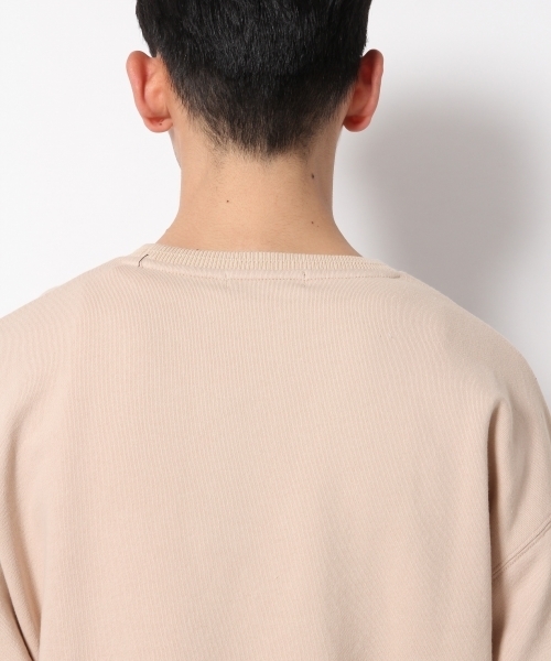 RAGEBLUE（レイジブルー）の「加工裏毛ドロップショルダースウェットクルー/788209（Tシャツ/カットソー・メンズ・ベージュ/ブラック/パープル/ピンク/イエロー/ホワイト・MEDIUM/SMALL/LARGE）」の15枚目の写真