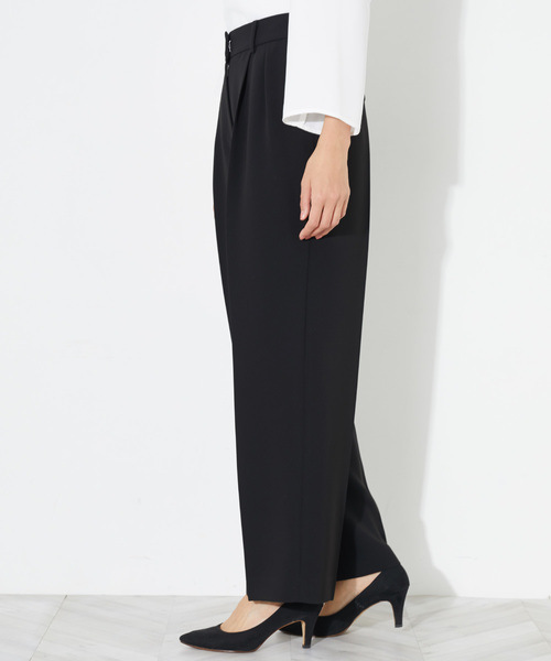 STUDIOUS（ステュディオス）の「【STUDIOUS】ハイスペックウォッシャブルストレートパンツ（その他パンツ・レディース・ベージュ/ネイビー/バーガンディー/ブラック・0/1）」の12枚目の写真