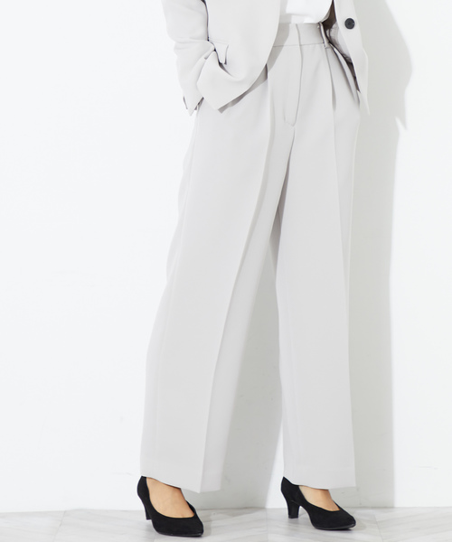 STUDIOUS（ステュディオス）の「【STUDIOUS】ハイスペックウォッシャブルストレートパンツ（その他パンツ・レディース・ベージュ/ネイビー/バーガンディー/ブラック・0/1）」の19枚目の写真