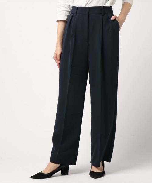 STUDIOUS（ステュディオス）の「【STUDIOUS】ハイスペックウォッシャブルストレートパンツ（その他パンツ・レディース・ベージュ/ネイビー/バーガンディー/ブラック・0/1）」の4枚目の写真