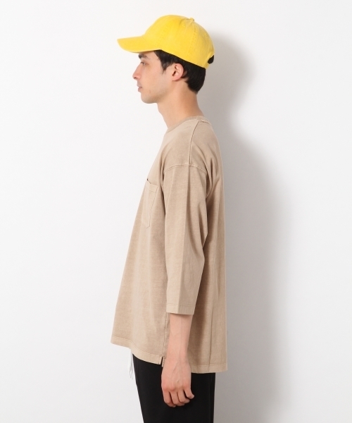 RAGEBLUE（レイジブルー）の「加工ドロップショルダークルー7分袖/791884（Tシャツ/カットソー・メンズ・ホワイト/ベージュ/ネイビー/ピンク/オレンジ・SMALL/MEDIUM/LARGE）」の15枚目の写真