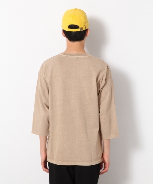 RAGEBLUE（レイジブルー）の「加工ドロップショルダークルー7分袖/791884（Tシャツ/カットソー・メンズ・ホワイト/ベージュ/ネイビー/ピンク/オレンジ・SMALL/MEDIUM/LARGE）」の11枚目の写真