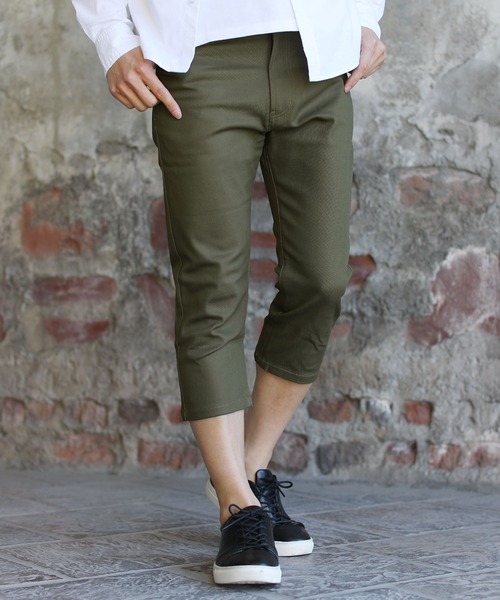 THE CASUAL(カジュアル)の「カツラギストレッチクロップドパンツ(その他パンツ・メンズ・オリーブ/ネイビー/ベージュ/ブラック/ライトグレー/チャコール/ワイン/ホワイト/サックスブルー/ブルーグラス/アイボリー・L/M/S/XL)」の7枚目の写真