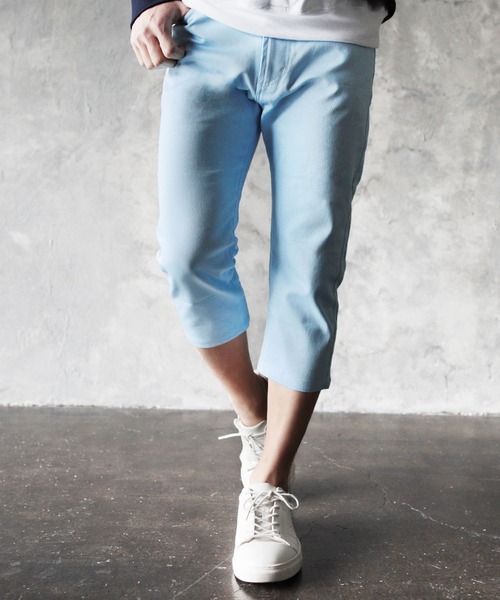 THE CASUAL(カジュアル)の「カツラギストレッチクロップドパンツ(その他パンツ・メンズ・オリーブ/ネイビー/ベージュ/ブラック/ライトグレー/チャコール/ワイン/ホワイト/サックスブルー/ブルーグラス/アイボリー・L/M/S/XL)」の9枚目の写真