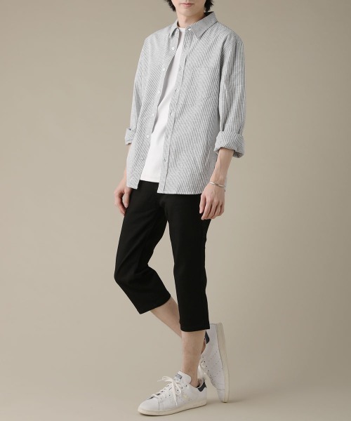 THE CASUAL(カジュアル)の「カツラギストレッチクロップドパンツ(その他パンツ・メンズ・オリーブ/ネイビー/ベージュ/ブラック/ライトグレー/チャコール/ワイン/ホワイト/サックスブルー/ブルーグラス/アイボリー・L/M/S/XL)」の12枚目の写真