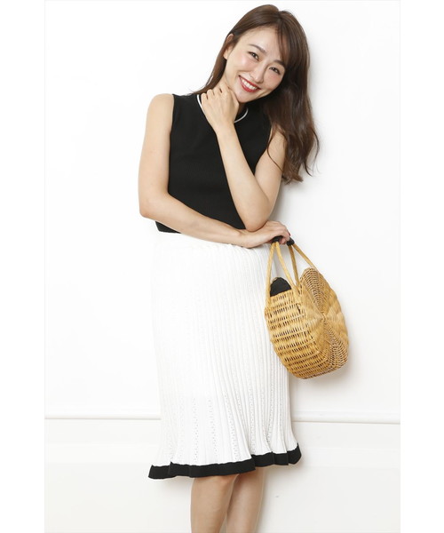 限定版 Rirandture ワンピース ニット素材 リランドチュール ひざ丈ワンピース Curvedhousekids Com