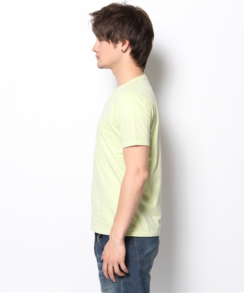 MEN'S BIGI(メンズビギ)の「【ゲイナー4月号】P.112掲載商品 シルケット天竺/Vネック半袖カラーTシャツ(Tシャツ/カットソー・メンズ・ホワイト/ライトグリーン/ネイビー/ライトピンク/レッド・SMALL/MEDIUM/LARGE/LL)」の7枚目の写真