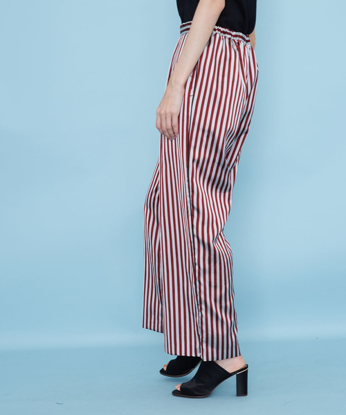 UNITED TOKYO（ユナイテッドトウキョウ）の「アセビスストライプパンツ（その他パンツ・レディース・レッド/グリーン・1）」の5枚目の写真