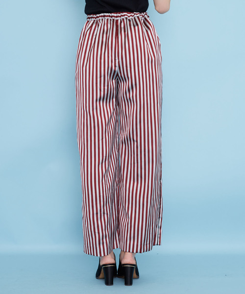 UNITED TOKYO（ユナイテッドトウキョウ）の「アセビスストライプパンツ（その他パンツ・レディース・レッド/グリーン・1）」の6枚目の写真