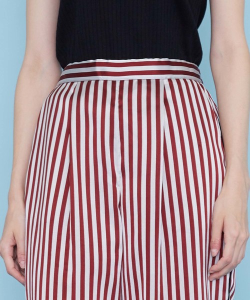 UNITED TOKYO（ユナイテッドトウキョウ）の「アセビスストライプパンツ（その他パンツ・レディース・レッド/グリーン・1）」の7枚目の写真