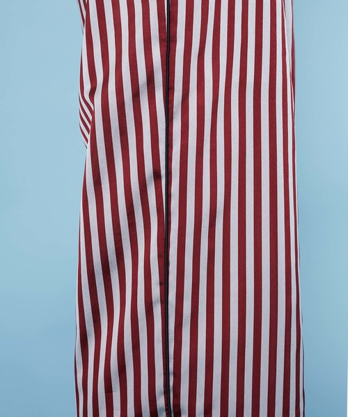 UNITED TOKYO（ユナイテッドトウキョウ）の「アセビスストライプパンツ（その他パンツ・レディース・レッド/グリーン・1）」の10枚目の写真