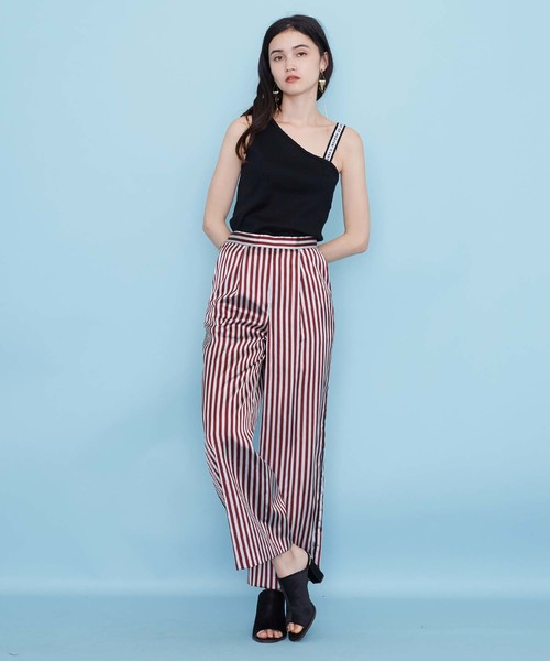 UNITED TOKYO（ユナイテッドトウキョウ）の「アセビスストライプパンツ（その他パンツ・レディース・レッド/グリーン・1）」の11枚目の写真