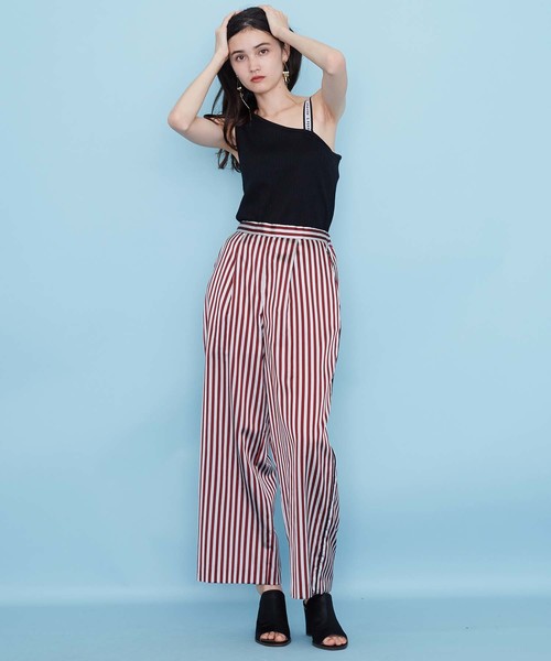 UNITED TOKYO（ユナイテッドトウキョウ）の「アセビスストライプパンツ（その他パンツ・レディース・レッド/グリーン・1）」の12枚目の写真