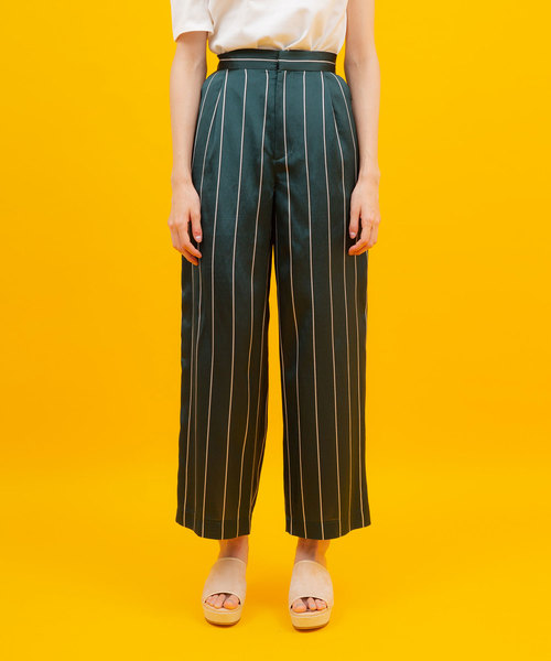 UNITED TOKYO（ユナイテッドトウキョウ）の「アセビスストライプパンツ（その他パンツ・レディース・レッド/グリーン・1）」の16枚目の写真