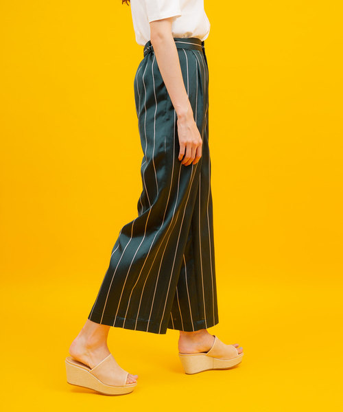 UNITED TOKYO（ユナイテッドトウキョウ）の「アセビスストライプパンツ（その他パンツ・レディース・レッド/グリーン・1）」の19枚目の写真