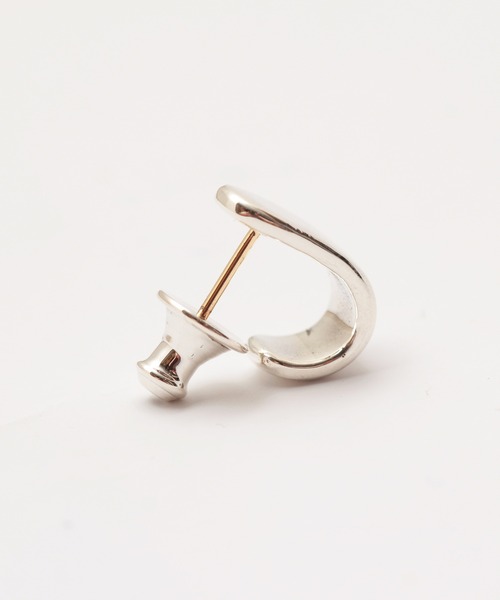 VIVIFY（ビビファイ）の「ピアス/エンフォルド/シンプル/K18ゴールドポスト（ピアス（片耳用）・メンズ・シルバー×ゴールド・FREE）」の4枚目の写真