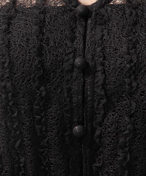 laboratory work(ラボラトリーワーク)の「2WAYレースプルオーバー(Tシャツ/カットソー・レディース・ホワイト/ブラック・MEDIUM)」の14枚目の写真