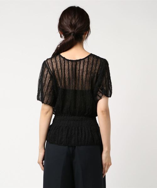 laboratory work(ラボラトリーワーク)の「2WAYレースプルオーバー(Tシャツ/カットソー・レディース・ホワイト/ブラック・MEDIUM)」の20枚目の写真