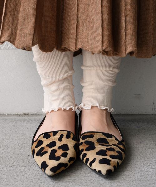 liflattie ships（リフラティ シップス）の「liflattie ships:メロウリブレギンス◇（レギンス/スパッツ・レディース・ライトグレー/ブラック/ブラウン/ナチュラル・ONE SIZE）」の4枚目の写真