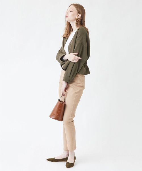 titivate(ティティベイト)の「バックフリルジャケット/ブラウス(テーラードジャケット・レディース・ブラック/ネイビー/カーキ/ライトベージュ・FREE)」の7枚目の写真