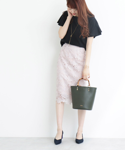 N.（N. Natural Beauty Basic）（エヌエヌナチュラルビューティーベーシック）の「デザインスリーブＴシャツ（Tシャツ/カットソー・レディース・ブラック/ブルー/ブラック系その他/パープル系その他・MEDIUM）」の6枚目の写真