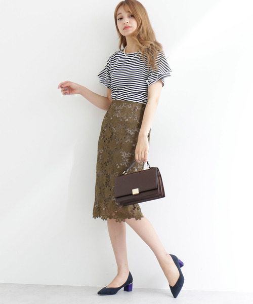 N.（N. Natural Beauty Basic）（エヌエヌナチュラルビューティーベーシック）の「デザインスリーブＴシャツ（Tシャツ/カットソー・レディース・ブラック/ブルー/ブラック系その他/パープル系その他・MEDIUM）」の9枚目の写真