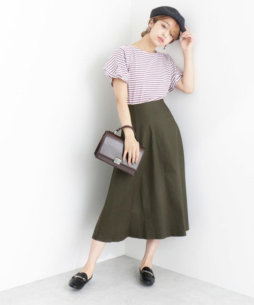 N.（N. Natural Beauty Basic）（エヌエヌナチュラルビューティーベーシック）の「デザインスリーブＴシャツ（Tシャツ/カットソー・レディース・ブラック/ブルー/ブラック系その他/パープル系その他・MEDIUM）」の16枚目の写真