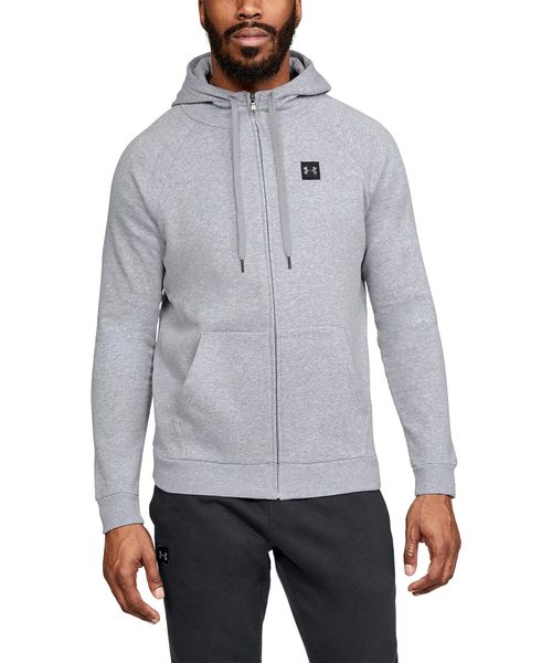 UNDER ARMOUR（アンダーアーマー）の「UAライバルフリースフルジップフーディー(ライフスタイル/パーカー/MEN)[1320737]【セットアップ対応商品】（パーカー・メンズ・ライトグレー/ブラック/ダークインディゴブルー/カーキ/ヘザーグレー/チャコールグレー/コバルトブルー・XXL/MD/SM/LG/XL）」の4枚目の写真