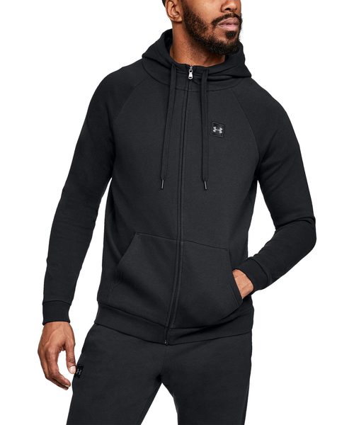 UNDER ARMOUR（アンダーアーマー）の「UAライバルフリースフルジップフーディー(ライフスタイル/パーカー/MEN)[1320737]【セットアップ対応商品】（パーカー・メンズ・ライトグレー/ブラック/ダークインディゴブルー/カーキ/ヘザーグレー/チャコールグレー/コバルトブルー・XXL/MD/SM/LG/XL）」の2枚目の写真