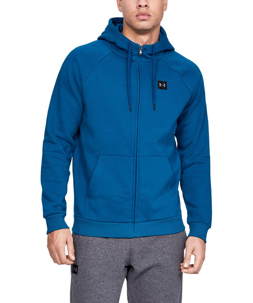 UNDER ARMOUR（アンダーアーマー）の「UAライバルフリースフルジップフーディー(ライフスタイル/パーカー/MEN)[1320737]【セットアップ対応商品】（パーカー・メンズ・ライトグレー/ブラック/ダークインディゴブルー/カーキ/ヘザーグレー/チャコールグレー/コバルトブルー・XXL/MD/SM/LG/XL）」の7枚目の写真