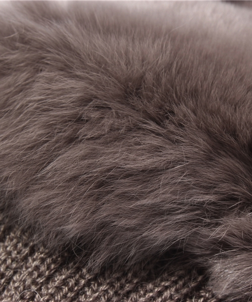 UNITED ARROWS(ユナイテッドアローズ)の「UAW REX KNIT F/LESS グローブ(手袋・レディース・グレー/ダークブラウン・フリー)」の7枚目の写真