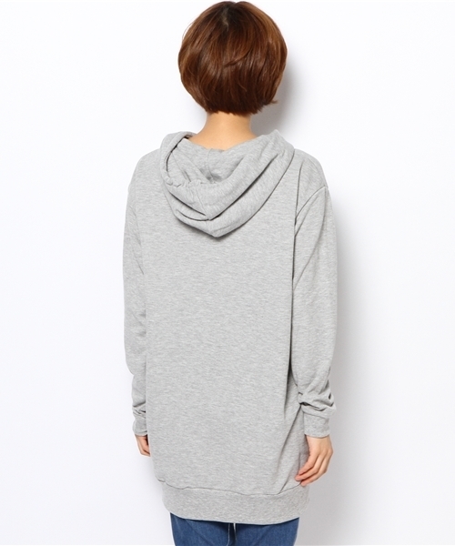 one after another NICE CLAUP(ワンアフターアナザーナイスクラップ)の「【ナイスクラップ】裏毛パーカー(Tシャツ/カットソー・レディース・ブルー/ブラック/グレー/ボルドー・FREE)」の11枚目の写真