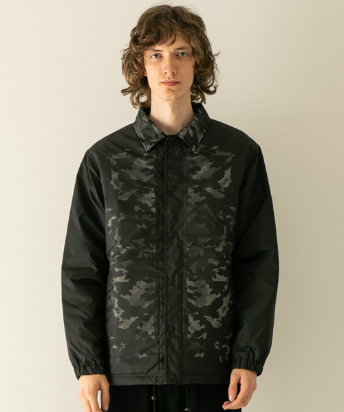 WHITE MOUNTAINEERING（ホワイトマウンテニアリング）の「【WHITE MOUNTAINEERING】メッシュカモデザインコーチジャケット（ナイロンジャケット・メンズ・カーキ/ブラック・1/2/3）」の5枚目の写真