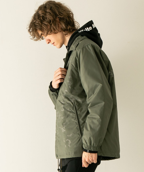 WHITE MOUNTAINEERING（ホワイトマウンテニアリング）の「【WHITE MOUNTAINEERING】メッシュカモデザインコーチジャケット（ナイロンジャケット・メンズ・カーキ/ブラック・1/2/3）」の9枚目の写真