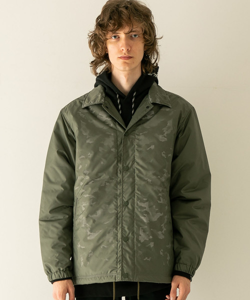 WHITE MOUNTAINEERING（ホワイトマウンテニアリング）の「【WHITE MOUNTAINEERING】メッシュカモデザインコーチジャケット（ナイロンジャケット・メンズ・カーキ/ブラック・1/2/3）」の10枚目の写真