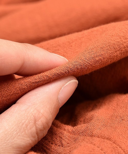 MinoriTY（マイノリティ）の「バンドカラーロングシャツ/長袖（シャツ/ブラウス・メンズ・カーキ/ブラック/キナリ/テラコッタ・M/L）」の15枚目の写真