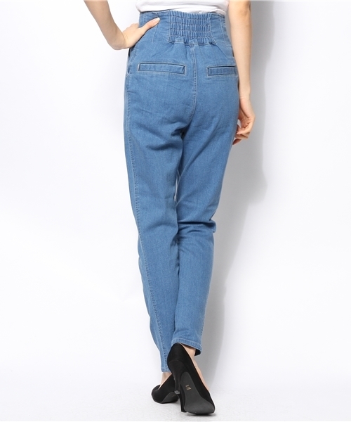 Chico（チコ）の「デニムハイウエストロングPT（その他パンツ・レディース・ネイビー/ブルー・FREE）」の4枚目の写真