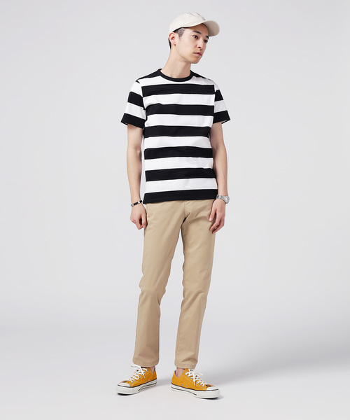 ZOZO（ゾゾ）の「太ボーダーTシャツ[MEN]（Tシャツ/カットソー・メンズ・ホワイト×ネイビー/ホワイト×ブラック・マルチサイズ）」の14枚目の写真