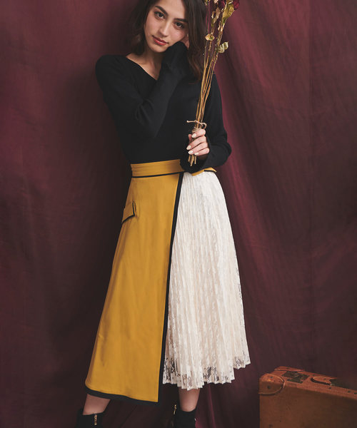 Noela❤︎大人可愛いレイヤードレーススカート 楽天市場】【SALE／70%OFF】【Steady6月号掲載】バテンライク