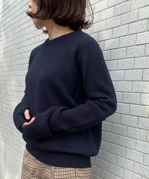 Munich(ミューニック)の「アームウォーマープルオーバーニット(ニット/セーター・レディース・ネイビー/グレー/レッド/アイボリー・FREE)」の12枚目の写真