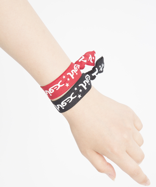 X-girl（エックスガール）の「X-GIRL BAND 2014（ヘアゴム・レディース・ブラック/レッド/ピンク/パープル/ネイビー/ライトブルー/イエロー・ONE SIZE）」の8枚目の写真