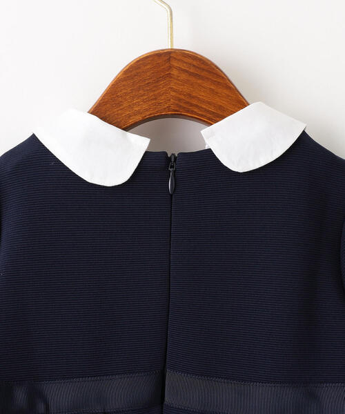 green label relaxing（グリーンレーベルリラクシング）の「リップル襟付きワンピース（ワンピース・キッズ・ネイビー・105/125/115/135）」の5枚目の写真