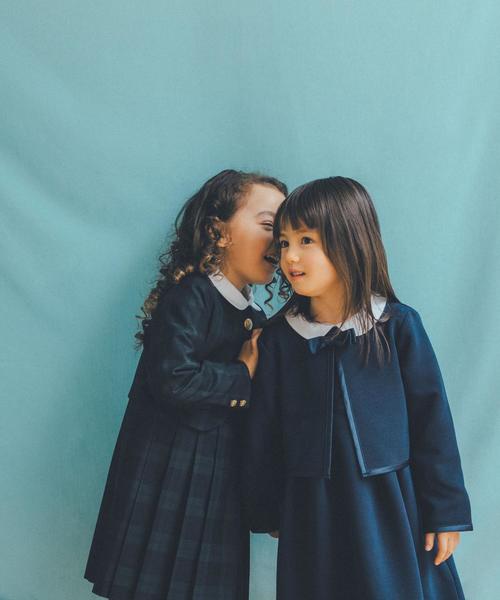 green label relaxing（グリーンレーベルリラクシング）の「リップル襟付きワンピース（ワンピース・キッズ・ネイビー・105/125/115/135）」の11枚目の写真