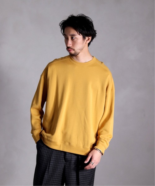 EDIFICE LA BOUCLE（エディフィスラブークル）の「LA BOUCLE ワイドスエット ウラケ（スウェット・メンズ・ブラック/ベージュ/ネイビー/イエロー・46/48）」の4枚目の写真