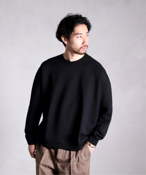 EDIFICE LA BOUCLE（エディフィスラブークル）の「LA BOUCLE ワイドスエット ウラケ（スウェット・メンズ・ブラック/ベージュ/ネイビー/イエロー・46/48）」の2枚目の写真