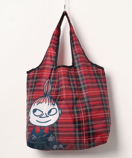 MOOMIN(ムーミン)の「MOOMIN ムーミン 転写クルクル ショッピングバッグ(エコバッグ/サブバッグ・レディース・レッド/オフホワイト・FREE)」の1枚目の写真