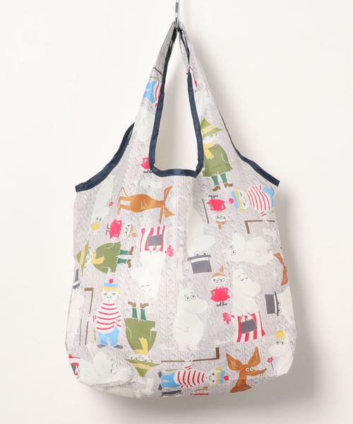 MOOMIN(ムーミン)の「MOOMIN ムーミン 転写クルクル ショッピングバッグ(エコバッグ/サブバッグ・レディース・レッド/オフホワイト・FREE)」の2枚目の写真